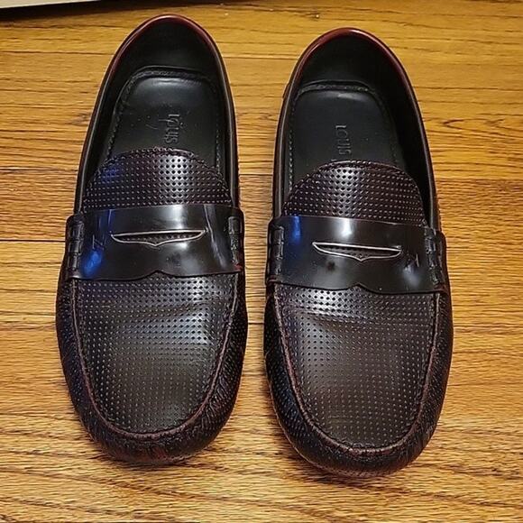 Louis Vuitton Black Luxury Designer Perforated Leather Driving Loafers -9 to 9.5 - Picture 1 of 12